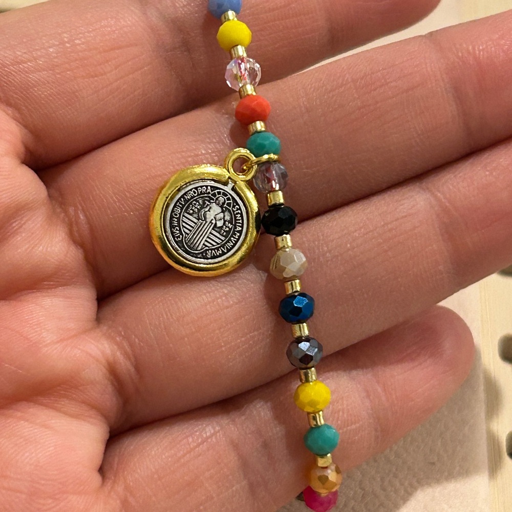 Saint Benedict Multicolor Beaded Bracelet
